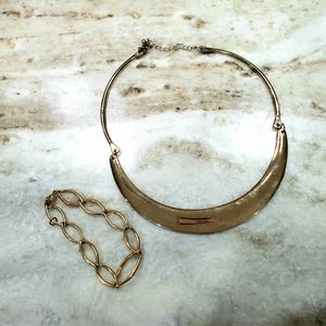 Gold Necklace & bracelet